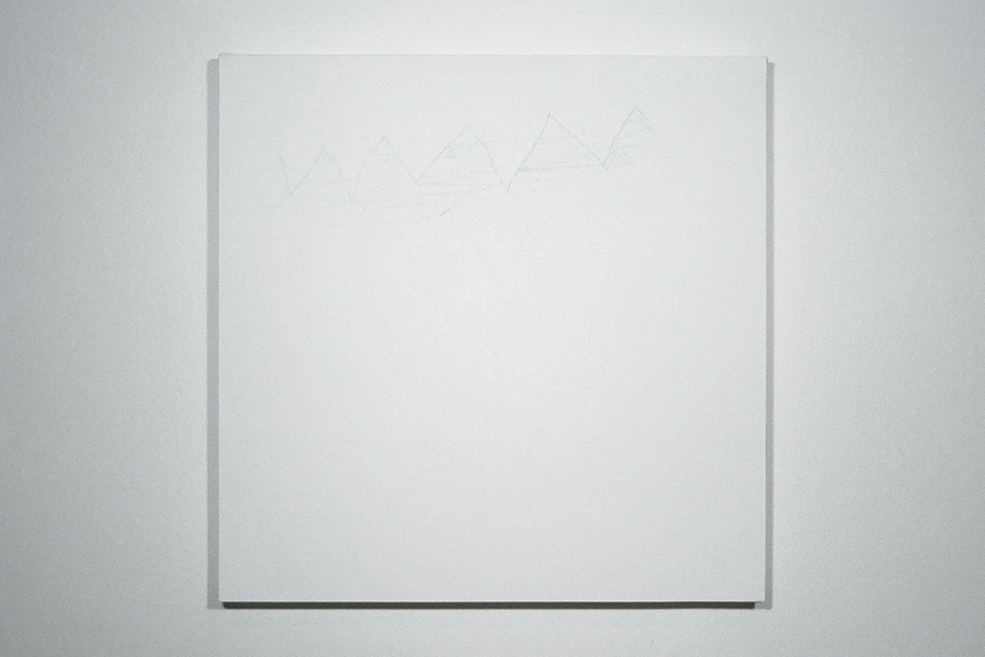 DISTANT MOUNTAINS, from the art installation, IDEAS FOR A FEATURELESS RECTANGLE, at Rogue Art Gallery, by Vancouver artist and designer Kennedy Telford